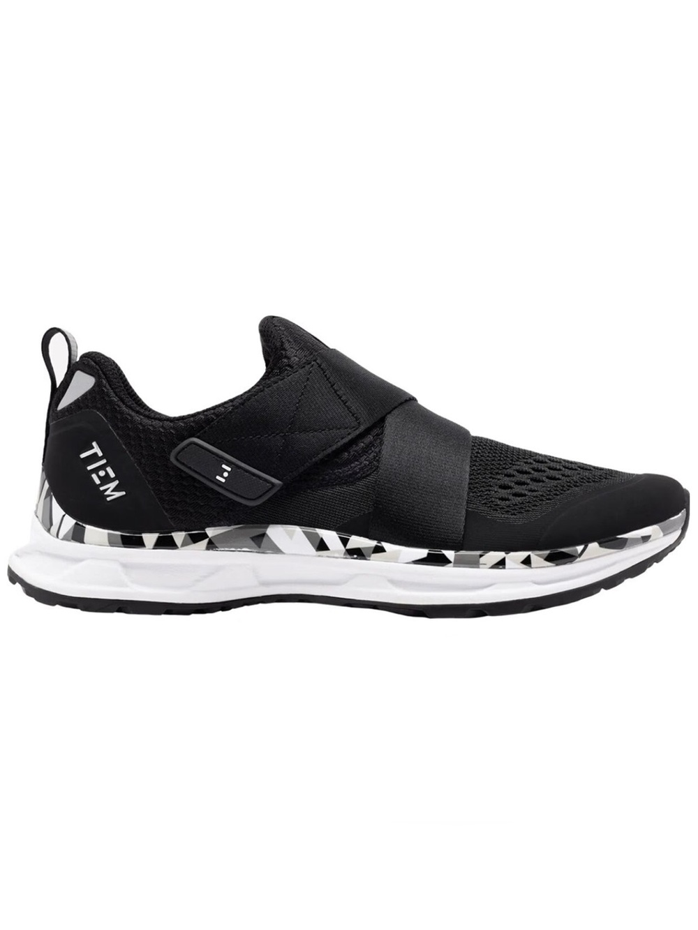 TIEM Women’s Black with Geometric bottom Cycling Shoes Size 9